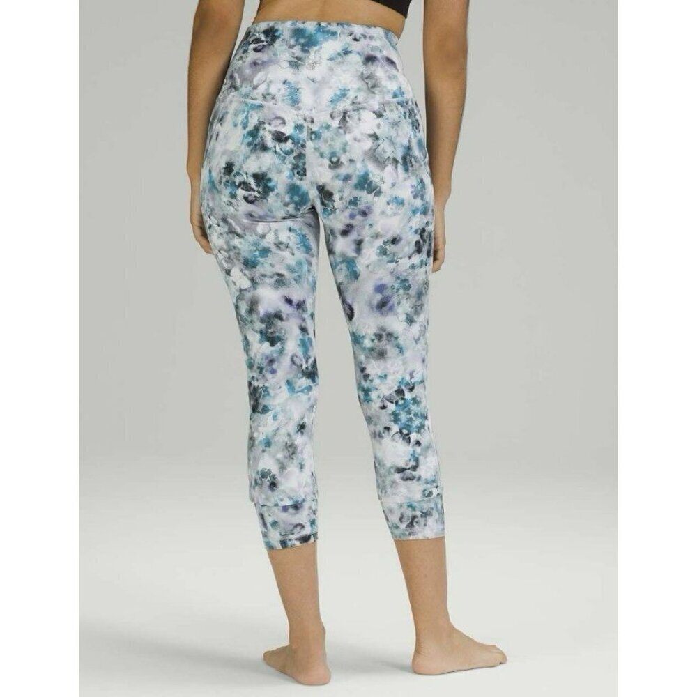 Lululemon Align High Rise Crop with Pockets 23" Kaleidofloral Multi Size 6 NWT